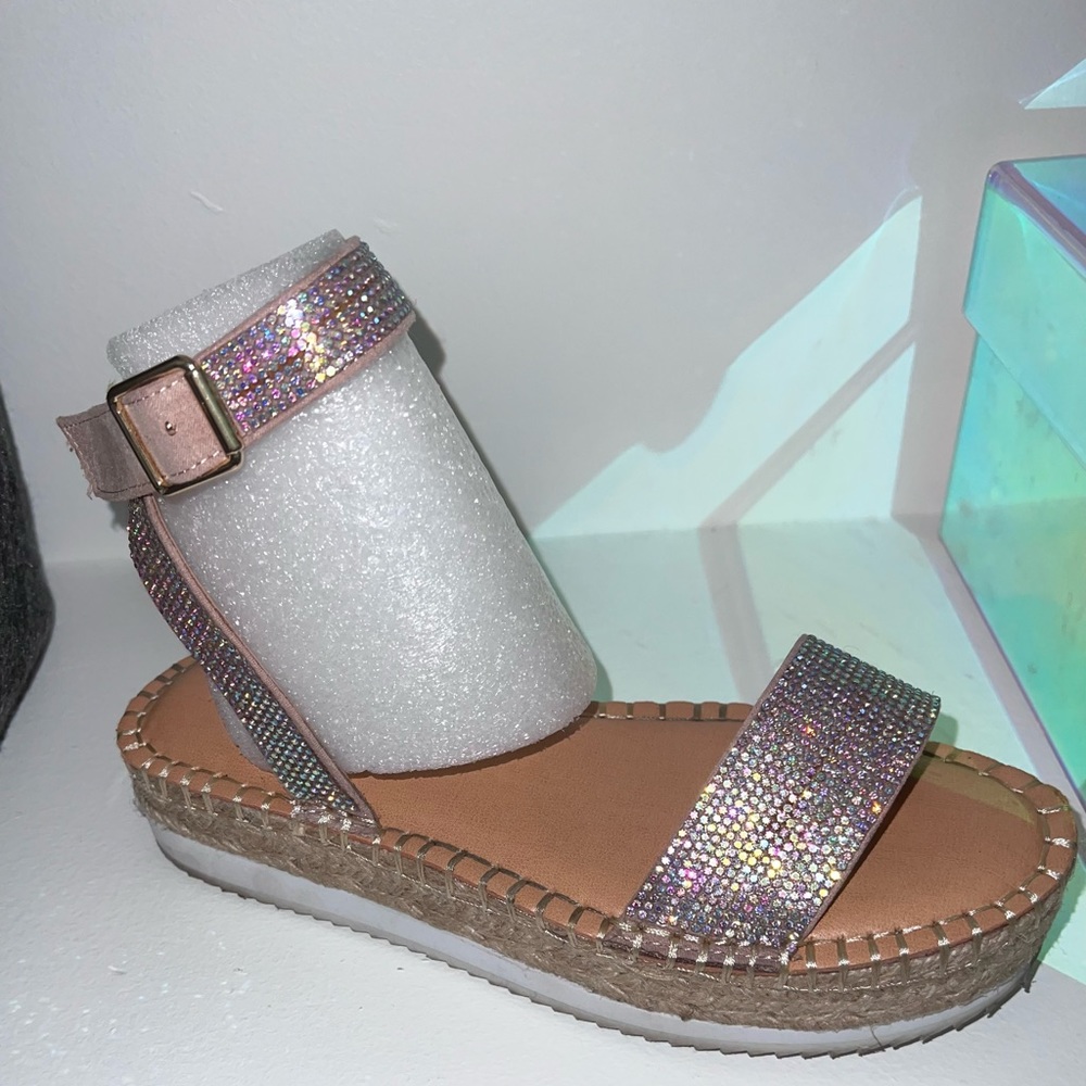 EUC Madden Girl Rhinestone Sandals - Picture 8 of 12
